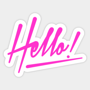 Hello, Nice to meet you! Sticker